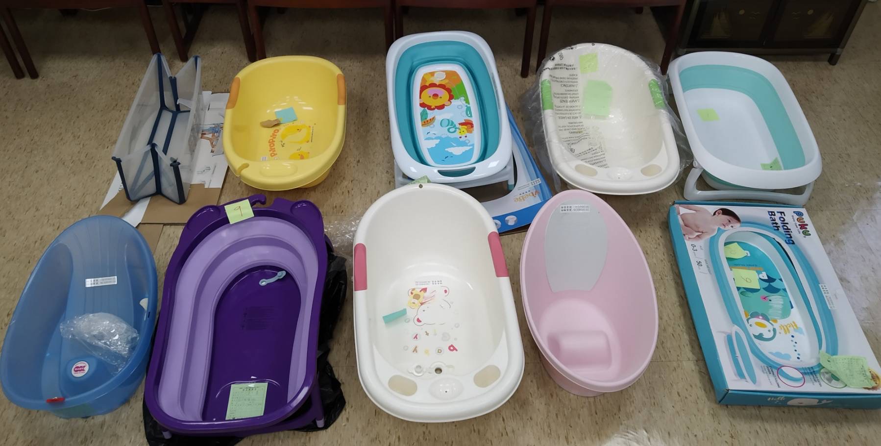 市售「嬰兒用浴盆」商品檢測結果