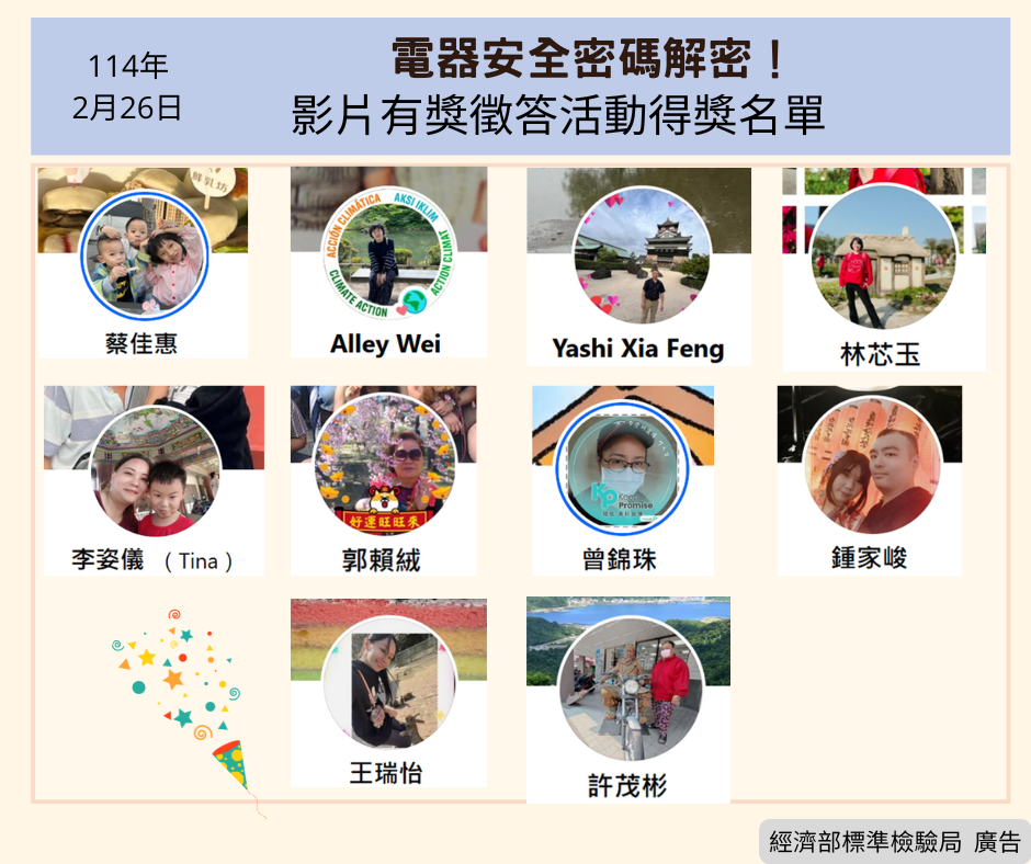 【電器安全密碼解密】有獎徵答活動得獎名單 【電器安全密碼解密】有獎徵答活動得獎名單.png