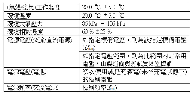 參考條件